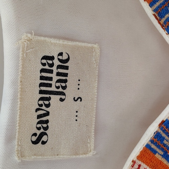 Savanna Jane Sunshine Divine Embroidered Maxi Dress Size Small Animal Print - Picture 6 of 11